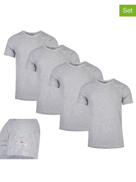 Fila Koszulki (4 szt.) w kolorze szarym rozmiar: XXL. Szare bezrękawniki Fila, xxl, bez wzorów, bez kołnierzyka, bez ramiączek. Za 104.89 zł.