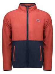 Geographical Norway Kurtka polarowa "Touki" w kolorze czerwono-granatowym rozmiar: 3XL. Czerwone kurtki Geographical Norway, xl, bez wzorów, z polaru, bez kaptura. Za 63.95 zł.