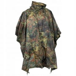 Peleryna turystyczna przeciwdeszczowa poncho 144x223cm. Brązowe kurtki przeciwdeszczowe MFH MAX FUCHS, uniwersalny, bez wzorów, bez kaptura. Za 136.99 zł.