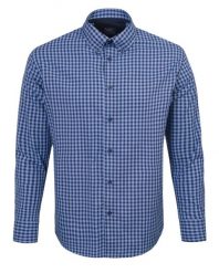 Koszula Weekendowa - Pako Jeans - Lekko Taliowana - Niebieska Kratka. Niebieskie koszule Pako Jeans, l, bez wzorów, z bawełny, bez kołnierzyka, bez ramiączek. Za 169.00 zł.