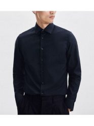 Seidensticker Koszula - Shaped fit - w kolorze granatowym rozmiar: 39. Niebieskie koszule Seidensticker, bez wzorów, z bawełny, bez kołnierzyka, bez ramiączek. Za 128.55 zł.