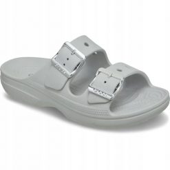 Klapki Dla Dorosłych Crocs Saturday Metallic Buckle. Brązowe klapki Crocs, z materiału. Za 199.99 zł.