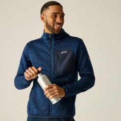 Bluza Polarowa Męska Melanżowy Pełen Suwak Newhill. Zielone bluzy z kapturem Regatta, l, bez wzorów, z dzianiny, z kapturem. Za 215.99 zł.