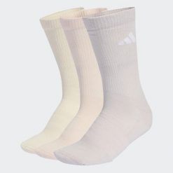 Podkolanówki wyściełane ADIDAS 3 sztuki. Białe skarpety Adidas, bez wzorów, z bawełny. Za 59.99 zł.