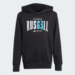 Bluza z kapturem Mercedes - AMG Petronas Formula One Team George Russell. Czarne bluzy z kapturem Adidas, m, bez wzorów, z bawełny, z kapturem. Za 259.00 zł.