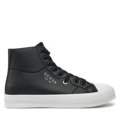 Trampki Guess. Czarne trampki Guess, m, z aplikacjami, bez zapięcia. Za 229.99 zł.
