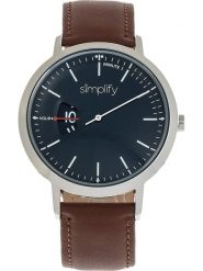 Simplify Zegarek kwarcowy "The 6500" w kolorze srebrno-brązowo-czarnym rozmiar: onesize. Brązowe, analogowe zegarki Simplify, ze stali. Za 173.99 zł.