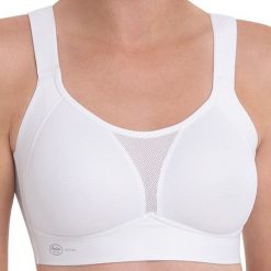 Biustonosz sportowy Smart Control. Białe swetry nierozpinane ANITA ACTIVE, bez wzorów, z materiału, bez kołnierzyka, bez ramiączek. Za 387.00 zł.