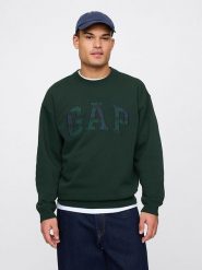 GAP Bluza w kolorze ciemnozielonym rozmiar: L. Zielone bluzy GAP, l, z aplikacjami, bez kaptura. Za 106.13 zł.