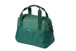Torba na bagażnik rowerowy „Flair”, zielona. Zielone torby na ramię BASIL, bez wzorów, z poliesteru, na ramię, z nadrukiem, bez dodatków. Za 309.99 zł.