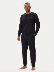 Emporio Armani Underwear Piżama EM000610 AF10776 MC108 Czarny Regular Fit. Czarne piżamy Emporio Armani Underwear, m, bez wzorów, z bawełny, bez ramiączek. Za 429.99 zł.