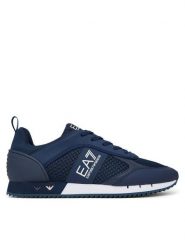 EA7 Emporio Armani Sneakersy 7X000334 AF18610 MB198 Granatowy. Niebieskie buty sportowe casual EA7 Emporio Armani, bez wzorów, ze skóry, bez zapięcia. Za 609.99 zł.