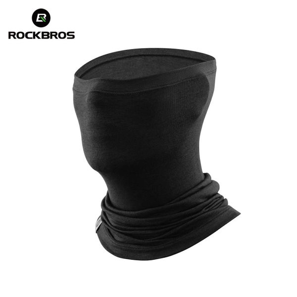 Komin, maska na twarz, termiczny, chusta ROCKBROS wełna, czarny. Czarne bielizna termoaktywna ROCKBROS, bez wzorów, z materiału. Za 33.99 zł.