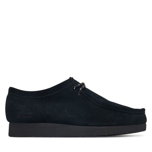 Półbuty Clarks. Czarne eleganckie półbuty Clarks, bez wzorów, bez obcasa, bez zapięcia. Za 429.99 zł.