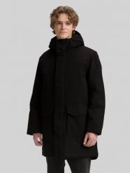 Męska Kurtka Tom Tailor Tech Hooded Parka Black 1046899 29999. Czarne kurtki Tom Tailor, na zimę, m, bez wzorów, bez kaptura. Za 279.99 zł.