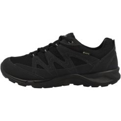 Buty do chodzenia męskie Ecco 82578451707. Czarne buty trekkingowe ecco, bez wzorów, z materiału, bez zapięcia, trekkingowe. Za 565.00 zł.