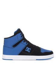 DC Sneakersy CURE HI TOP ADYS400072-RB1 Niebieski. Niebieskie buty sportowe casual DC, bez wzorów, ze skóry, bez zapięcia. Za 259.99 zł.