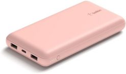 Belklin Power Bank 20k USB-A & C 15W rose gold. Czerwone powerbanki . Za 149.90 zł.