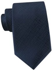Męski Krawat - Granat z Fakturą Tkaniny - Angelo di Monti. Niebieskie krawaty i muchy Angelo di Monti, bez wzorów, z tkaniny. Za 49.99 zł.