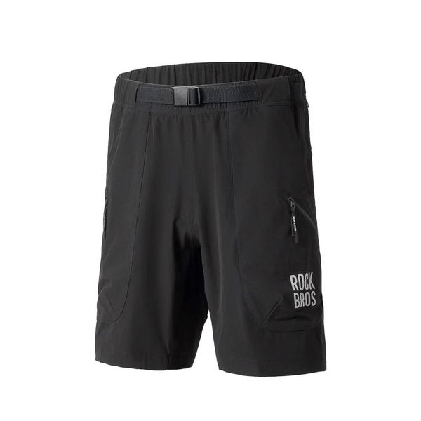 Lekkie, przewiewne spodenki sportowe z paskiem w pasie ROCKBROS. Czarne krótkie spodenki sportowe ROCKBROS, s, bez wzorów, z elastanu. Za 226.36 zł.