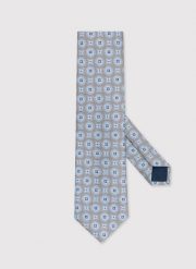 PAKO LORENTE – Beżowy krawat męski we wzorki. Brązowe krawaty i muchy Pako Lorente, bez wzorów, z poliesteru. Za 99.99 zł.