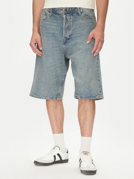 Jack & Jones Szorty jeansowe Iron 12272552 Niebieski Baggy Fit. Niebieskie szorty Jack & Jones, m, bez wzorów, z bawełny. Za 69.99 zł.