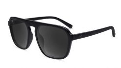 Okulary przeciwsłoneczne dla dorosłych - kategoria 3 z polaryzacją - Black on. Czarne okulary przeciwsłoneczne KNOCKAROUND, prostokątne. Za 167.45 zł.
