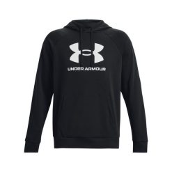 Bluza z kapturem Under Armour Rival Fleece Logo. Białe bluzy z kapturem Under Armour, m, bez wzorów, z kapturem. Za 291.00 zł.