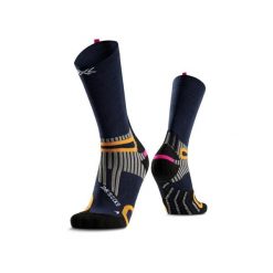 Skarpetki X-Socks Anatomix Merino Crew. Niebieskie skarpety X-Socks, bez wzorów, z wełny. Za 232.50 zł.