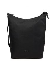 Calvin Klein Torba Ck Ease Hobo Tote K50K512893 Czarny. Czarne torby na ramię CALVIN KLEIN, bez wzorów, z materiału, na ramię, bez dodatków. Za 309.99 zł.