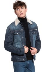KURTKA JEANSOWA MUSTANG New York Shearling DENIM BLUE 1008507 5000 783. Niebieskie kurtki Mustang, m, bez wzorów, z denimu, bez kaptura. Za 359.99 zł.