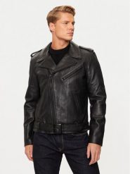 SCHOTT N.Y.C. Kurtka skórzana LC1140BLK Czarny Regular Fit. Czarne kurtki SCHOTT N.Y.C., m, bez wzorów, ze skóry, bez kaptura. Za 2,339.00 zł.