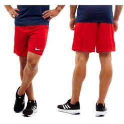 Spodenki treningowe męskie Nike Dry Park III. Czerwone krótkie spodenki sportowe Nike, m, bez wzorów, ze skóry. Za 60.00 zł.