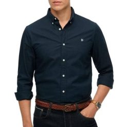 Koszula z długim rękawem Superdry Preppy Oxford. Niebieskie koszule Superdry, xl, bez wzorów, z bawełny, bez kołnierzyka, bez ramiączek. Za 243.00 zł.