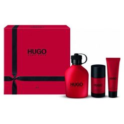 HUGO BOSS Hugo Red Zestaw dla mężczyzn EDT 125ml + dezodorant sztyft 75ml + Żel pod prysznic 50ml. Zestawy kosmetyków marki HUGO BOSS. Za 236.50 zł.