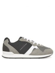 Tommy Hilfiger Sneakersy Runner Icon Mix FM0FM05679 Szary. Szare buty sportowe casual Tommy Hilfiger, bez wzorów, ze skóry, bez zapięcia. Za 409.99 zł.