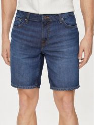 Guess Szorty jeansowe Angels M4GD03 D5AZ1 Granatowy Slim Fit. Niebieskie szorty Guess, m, z aplikacjami, z bawełny. Za 529.99 zł.