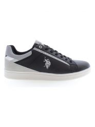 U.S. Polo Assn. Sneakersy "Alcor" w kolorze czarno-szarym rozmiar: 44. Czarne buty sportowe casual U.S. Polo Assn., bez wzorów, z okrągłym noskiem, bez zapięcia. Za 117.45 zł.