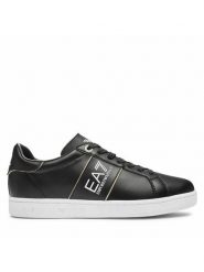 EA7 Emporio Armani Sneakersy X8X102 XK346 M700 Czarny. Czarne buty sportowe casual EA7 Emporio Armani, bez wzorów, ze skóry, bez zapięcia. Za 799.99 zł.