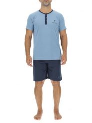 Pierre Cardin Piżama w kolorze niebieskim rozmiar: XXL. Niebieskie piżamy Pierre Cardin, xxl, bez wzorów, bez ramiączek. Za 83.45 zł.