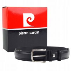 Pasek skórzany Pierre Cardin [D] 6209 NERO czarny. Czarne paski Pierre Cardin, bez wzorów, z jeansu, klasyczne. Za 109.41 zł.
