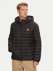 Guess Kurtka puchowa M4YL99 WG922 Czarny Regular Fit. Czarne kurtki Guess, m, z aplikacjami, z puchu, bez kaptura. Za 599.00 zł.
