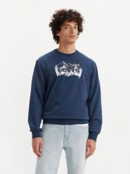 Levi´s Bluza w kolorze granatowym rozmiar: S. Niebieskie bluzy s, bez wzorów, z bawełny, bez kaptura. Za 101.70 zł.