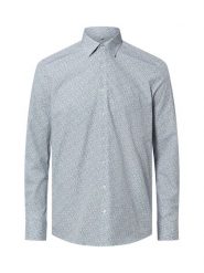 Olymp Level Five Koszula łatwa w prasowaniu Mężczyźni Slim Fit Bawełna niebieski|zielony, 41. Niebieskie koszule OLYMP Level Five, m, bez wzorów, z bawełny, bez kołnierzyka, bez ramiączek. Za 329.95 zł.