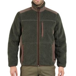 Polar outdoor barankowy 500. Brązowe bluzy z polaru SOLOGNAC, xl, bez wzorów, z materiału, bez kaptura. Za 249.99 zł.