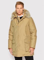 Woolrich Kurtka puchowa Arctic CFWOOU0482MRUT0001 Beżowy Regular Fit. Brązowe kurtki Woolrich, m, bez wzorów, z bawełny, bez kaptura. Za 2,519.00 zł.