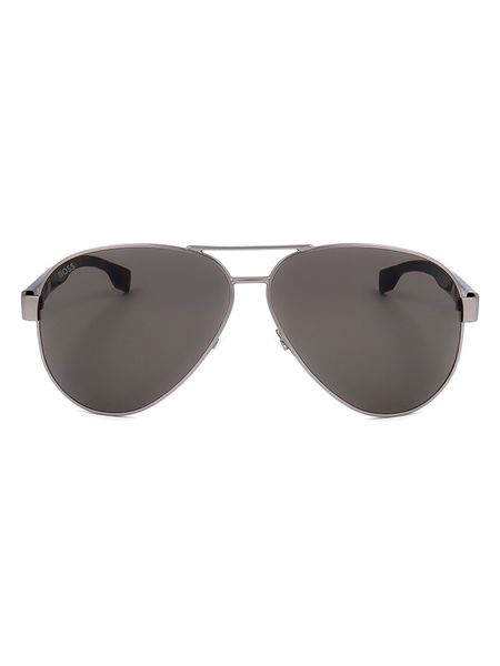 Hugo Boss Męskie okulary przeciwsłoneczne w kolorze srebrno-czarnym rozmiar: 63. Czarne okulary przeciwsłoneczne HUGO BOSS. Za 285.49 zł.