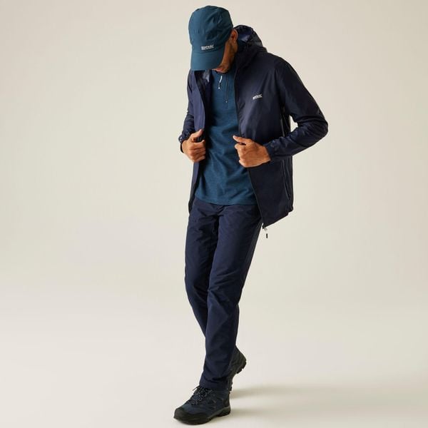 Kurtka trekkingowa męska Pack It Jacket III kieszonkowa. Niebieskie kurtki Regatta, m, bez wzorów, z poliamidu, bez kaptura. W wyprzedaży za 149.99 zł.