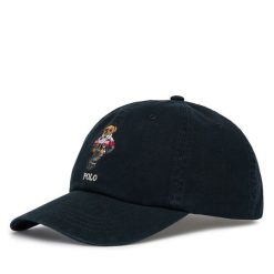 Czapka z daszkiem Polo Ralph Lauren. Czarne czapki z daszkiem Polo Ralph Lauren, bez wzorów. Za 519.99 zł.