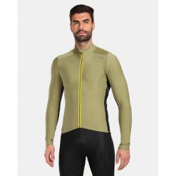 Męska koszulka kolarska z długim rękawem Kilpi CAMPOS-M. Zielone bluzy Kilpi, m, bez wzorów, bez kaptura. Za 256.81 zł.